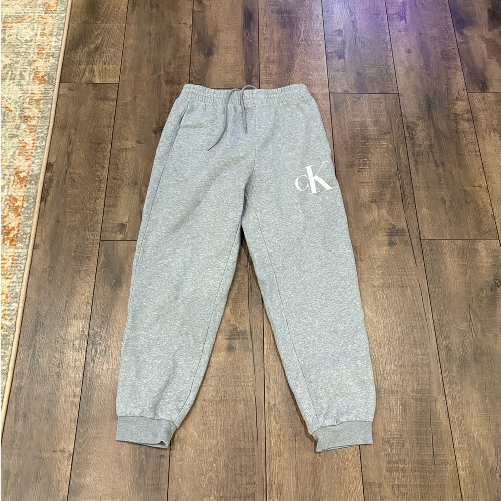 Calvin Klein Kids Light Gray Joggers